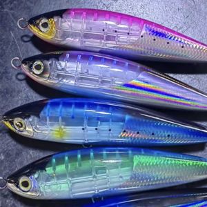 Baits Lures 17.5CM97g Ocean Boat Flash Blade Fishing Stickbait Big Game Floating Pencil Minnow Lure bait topwater Trolling Tuna Sea Wobbler 230331