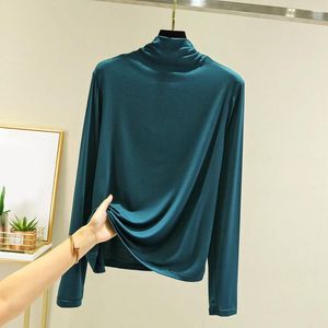 Women's Hoodies Solid Color Womesn Tight Warm Fit Long Sleeve Bottoming Shirt Korean Oversize Green Hooded Pullover Female Sudadera