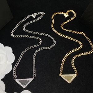 2023 Fashion Women Luxury Designer Necklace Choker Pendant Chain Crystal Gold Plated Brass Copper C-Letter Necklaces Statement Jewelry Accessories