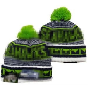 Seattle Beanie Sea Beanies Sox La NY North American Baseball Team Side Patch Winter Wool Sport Knit Hat Pom Skull Caps A19