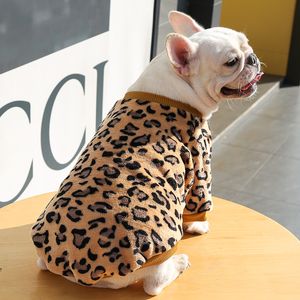 Medium stor hund fransk bulldogg valp höst och vinter termisk pyjamas kappa husdjur leveranser katt tvåbenade kläder all-match