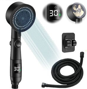 Soffioni doccia per bagno Temperatura regolabile in 5 modalità Display LED digitale Soffione doccia Versione motore aggiornato Ugello a pioggia turbocompresso Bagno 231102