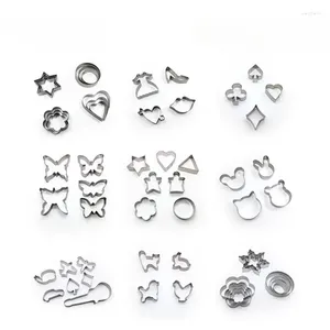 Baking Moulds 3D Christmas Snowflake Cookie Cutter Stainless Steel Fondant Biscuit Embossing Mold Accessories Kitchen Tools