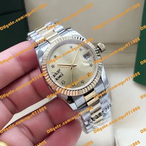 3 Model New Women's Watch Asia 2813 Ruch 31 mm złoty tarcza 278273 Star Diamond Time Mark Gold Stael Stael Pass Automatyczne mechaniczne 278274 278271