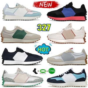 Nya 327 löparskor Herr Sportskor 327s denim Sea Salt Svart vit moonbeam gum casablanca Seismic Moment ljus beige Pensole Herr Dam Designer sneakers