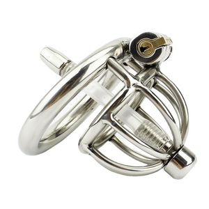 Super Small Male Bondage Chastity Devices Belt Stainless Steel Adult Cock Cage Bdsm Sex Toys Short Cage530