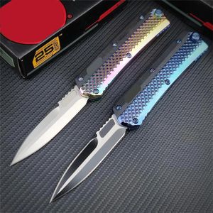 2models UT184-10s Blue Automatic Glykon Knife Out the front D2 Combat Stitch auto Pocket Knives Self-Defense Micro Cutting Tools
