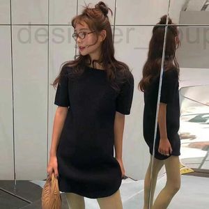 Basic & Casual Dresses designer luxury Nanyou High Edition M Dress Women's 23 Year Autumn Academy Style Slim Fit Round Neck Short Sleeve Knitted XIKL