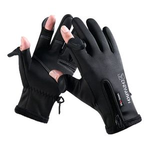 Sports Gloves Winter Gloves Full Finger Waterproof Thermal Touch Screen Windproof Warm Fishing Gloves Running Camping Hiking Cycling Ski Glove 230403