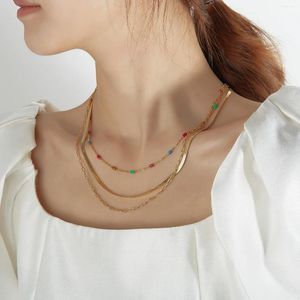 Ожерелья с подвесками JHSL, богемное массивное многослойное ожерелье для женщин, модные ювелирные изделия из нержавеющей стали, поступление 2023