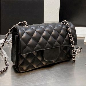Luxury brand handbag designer bag womens bag square fat man flip diamond grid chain crossbody shoulder bag wallet backpack