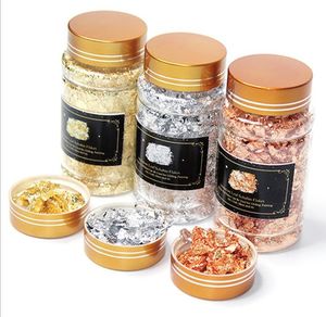 Metallo Lamina d'oro Fiocchi Nastro Rame Metallico Paillettes Glitters Mestiere Foglia Fiocco Doratura Gioielli fai da te Resina Nail Pittura Art Decor