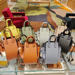 Luxe Bags Mini-Hängematte mit Kordelzug, klassisches Leder, Designer-Damen-Crossbody-Geometrie, solide Handtasche, große Kapazität, Umhängetasche