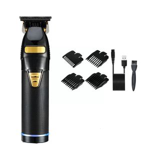 Hårtrimmer Professionell hårtrimmer guld för män laddningsbar frisör trådlöst hårklippning t maskin hårstyling skägg trimmer r7q5 230403