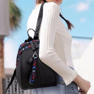 Schultaschen 2024 Koreanischer Stil Frauen Mini Rucksack Oxford Umhängetasche Für Teenager Mädchen Multifunktions Kleine Bagpack Weibliche Telefontasche