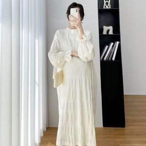 Sukienki macierzyńskie wiosna koreańska moda w ciąży sukienka dla kobiet słodko plisowana luźna, dopasowana w ciąży odzież damska 230404