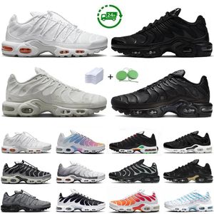 2024 TN Plus buty do biegania męskie TNS Sneaker Onyx Triple Black Gold White Red Oreo Sunset Metallic Silver Unity Fire Hyper Bule Men Treners Sports Sneakers