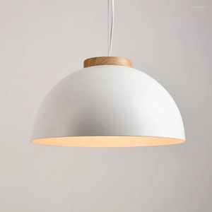 Lâmpadas pendentes de madeira moderna Luzes LEDs Luz de cozinha Lukloy E27 Loft de teto para lâmpada nórdica de suspensão