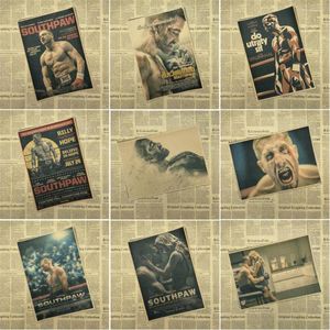 Väggklistermärken Southpaw Movie Kraft Poster Core Art Print Bilder för heminredning tapet