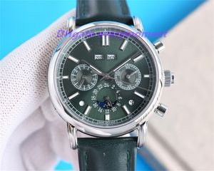 Top men's watches PP 5204R 5270J 9001 automatic mechanical timing watch rubber strap sun moon star watch waterproof luminous KF factory mker Wristwatch-2