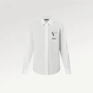 Camisa de vestido masculina Slim Fit Flex Collar Stretch Pint Roupas de marca Homens Camisas de manga comprida Estilo Hip Hop Qualidade Algodão Tops Preto Branco 12149