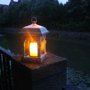 Novelty Lighting Solar Garden Light LED Solar Candle Lantern Courtyard Light Outdoor Garden Solar Light Hanging Solar Lamp Decorative Lights 1st P230403