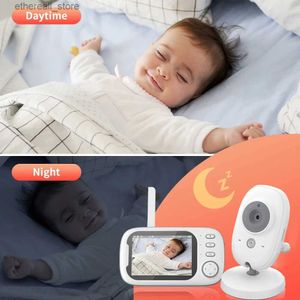 Bebek Monitörler HD Bebek Monitörü 3.5 inç 2 yollu Sesli Bebek Monitörü 1500mAh Pil Bebek Bakıcısı Gece Görüşü WiFi Güvenlik Kamerası İzleme Q231104