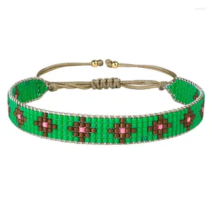 Strand KELITCH Braccialetti avvolgenti in corda di cera Miyuki di colore verde Amicizia multi-modello fatta a mano