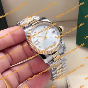 3 Model New Women's Watch Asia 2813 Ruch 31 mm Silverdial 278273 Star Diamond Time Mark Gold Stael Stael Strap Automatyczne mechaniczne 278274 278271