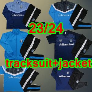 23 24 Gremio ELKESON camisas de futebol SUAREZ #9 D.COSTA Guild GIULIANO RAMIRO Geromel LUAN MAICON Fernandinho camisa de treino jaqueta jaqueta de futebol com zíper completo