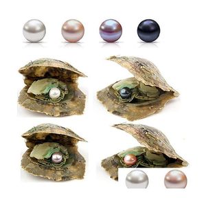 Pearl Wholesale Natural Akoya 6-7Mm Mix Colors Seawater Round Pearl For Diy Making Necklace Bracele Earrings Ring Jewelry Gift Drop De Dhzu2