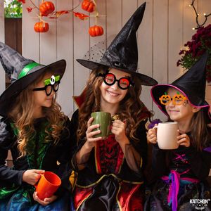Party Decoration Spooky Halloween Glasses For Kids Eyeglasses Decorations Po Props Classroom Favors Birthday Drop Delivery Ammna