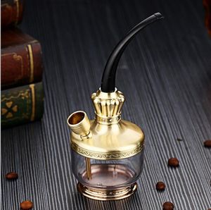 Smoking Pipes WholesaleHD-807 Metal Pipe Dual Purpose Filter Tar Portable Water Smoke Bottle Cigarette Set Wholesale Filter Water Smoke