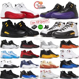 12s Homens Basquete Sapatos Jumpman 12 Mens Treinadores Preto Táxi Flu Jogo Hyper Royal Royalty Táxi Nylon Michigan Ginásio Vermelho Esportes Sapatilhas