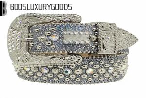 2022 Designer BeltSimon Belts for Men Women Shiny diamond belt The Trojan Red Jet AB cintura uomo boosluxurygoods6982942