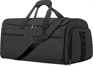 Duffel Bags Garment Duffle para viagens conversíveis Carry On Bag Shoe Compartimento 2 em 1 Pendurado Vestido Mala Terno