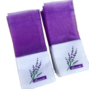 Borsa per rinfrescare l'aria per auto Bustina vuota di lavanda per guardaroba fresco Borsa per rinfrescare l'aria per auto Bustina in cotone e lino per guardaroba LX5530