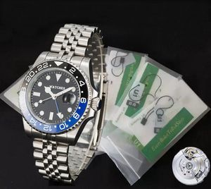 Мужские часы ST9 Super U1 Factory 2813 Автоматические механические часы 40 мм Сапфировое керамическое кольцо Нержавеющая сталь 904L Наручные деловые часы Montre de Luxe Green Box Gift