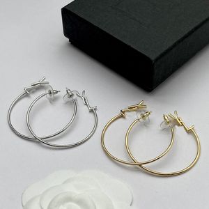 Women Hoop Earrings Designer Jewelry Fashion Luxury Gold Earring Y for Womans Men Big Circle Dangle 925 Silver Studs Wedding Rings Engagement Bride with Box Bijoux