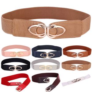 Belts Fashion PU Leather Elastic Wide Belts for Women Stretch Thick Waist Dress Plus Size By Beltoxfine Z0404