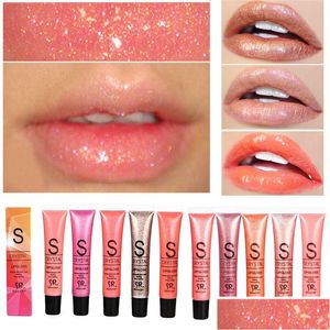 Lip Gloss Professional Sr Brand Make Up Diamond Glitter Waterproof Lipgloss Long Lasting Moisturizer Shimmer Nude Lipstick Liquid Ma Dhxlk