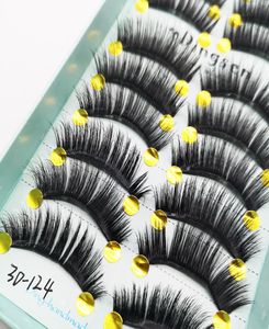 10 par 3D Soft Faux Mink Hair False Eyelashes Natural Messy Eyelash Crisscross Wispy Fluffy Lashes Extension Eye Makeup Tool4792978