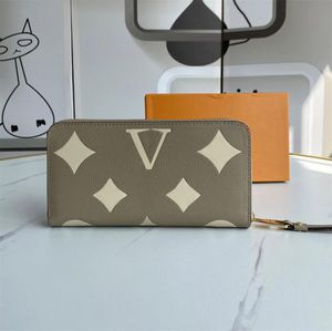 Designer womens wallet luxury Pochette Felicie purses flower letters Empreinte credit card holders high-quality long money clutch bags 69794#