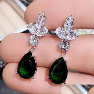 Dangle & Chandelier Dangle Earrings Chandelier Aesthetic For Female Shiny Cz Pendant Gorgeous Anniversary Gift Mom Luxury Women Jewelr Dhoza