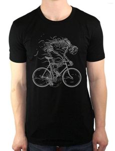 メンズTシャツシャツスケルトンサイクリング自転車ゴーストボーンバイクフィクシーカジュアルクールクールショートスリーブトップTシャツ