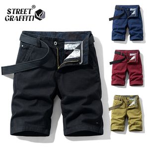 Mens Shorts Spring Cotton Solid Clothing Summer Casual Breeches Bermuda Fashion Jeans For Beach Pants Short 230404