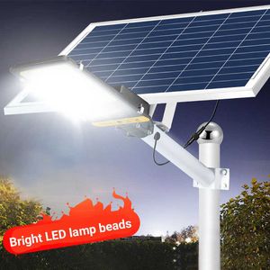 Iluminagem de novidade super brilhante dividir rua solar luz leve à prova d'água LED Solar Street Light Backyard Lâmpadas de rua Lâmpada de inundação de segurança P230403