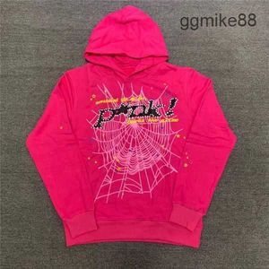 Felpa con cappuccio Spider Felpa con cappuccio streetwear firmata per felpe Sp5der Pullover Young Angel Pantaloni con cappuccio rosa rosso da uomo Stampa di alta qualità Felpa con cappuccio Spider Suprem 44ZJ