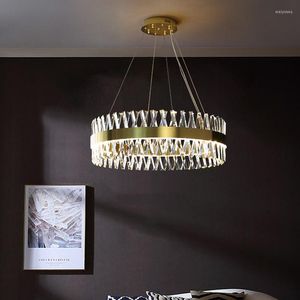 Żyrandole LED półpłusne mocowanie przezroczyste szkło nowoczesna prostota moda 150 cm regulowana zawieszenie lampy salonu