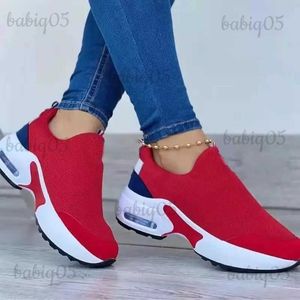 Klänning Summer Sneakers Platform Lightweight Sport Women Casual Tennis Plus Size Sticked Slip On Female Shoes T231104